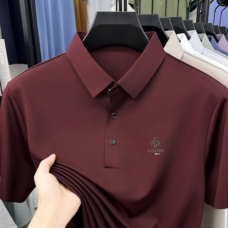 Summer Men s Short Sleeve Lapel Collar T-Shirt Casual Breathablepolo M