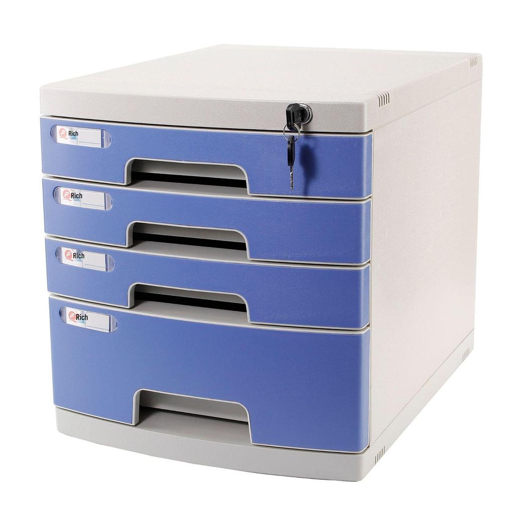 Abschließbarer mehrschichtiger A4-Desktop-Aktenschrank und Aufbewahrungsbox