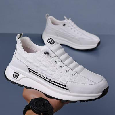 Chaussures homme automne et hiver nouvelles chaussures décontractées à la mode polyvalentes à semelles épaisses rehaussantes chaussures de sport antidérapantes et résistantes à l'usure chaussures homme