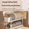 Modern Two-Tier Aluminum Dish Drying Rack