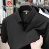 Pierre Cardin Men's Ice Silk V-Neck Polo T-Shirt