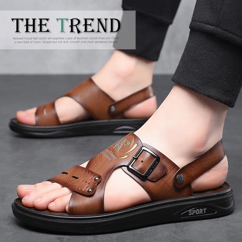 Fashion 2024 Summer Men's Sandals Comfortable Soft Sole Men Slippers Fashion Outdoor Beach Shoes High Quality Men Casual sandalias 38-46