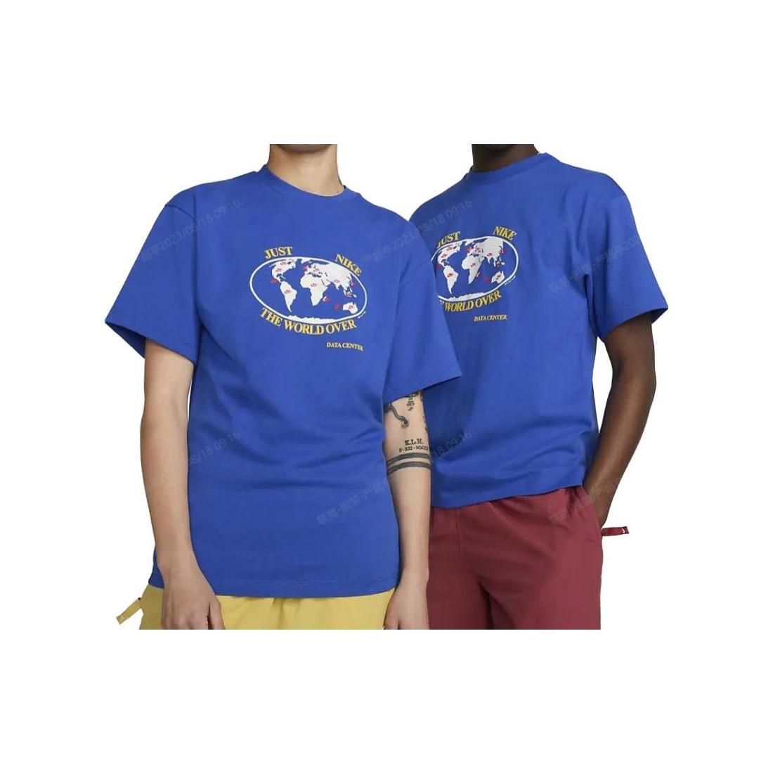 

New Nike Drop Shoulder Sleeve T Shirt Unisex Blue FB2750-480 XXL