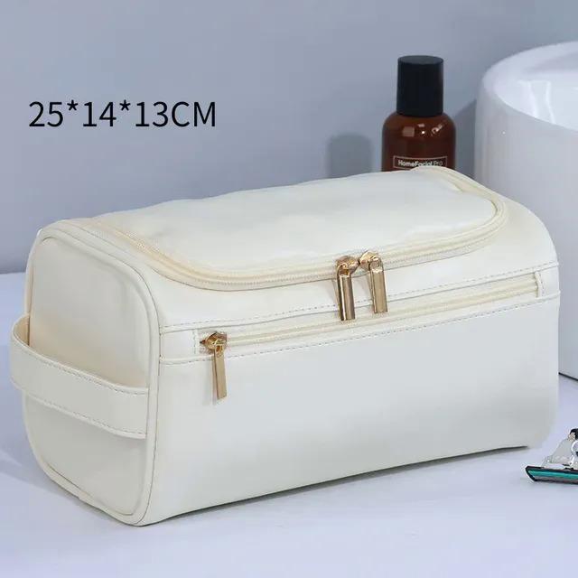 Menn Vintage Luksus Toalettveske Reise Nødvendig Business Kosmetisk Makeup Cases Mann Hengende Oppbevaring Organizer Vaskeposer