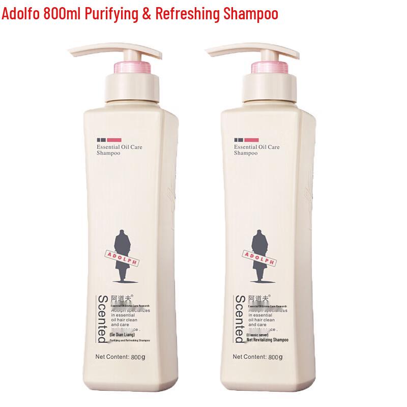 ADOLPH Purifying & Refreshing Anti-Dandruff Shampoo Duo