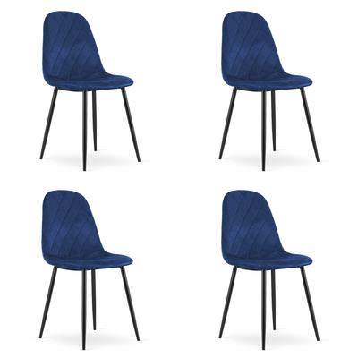ASTI Chair - Navy Blue Velvet X 4
