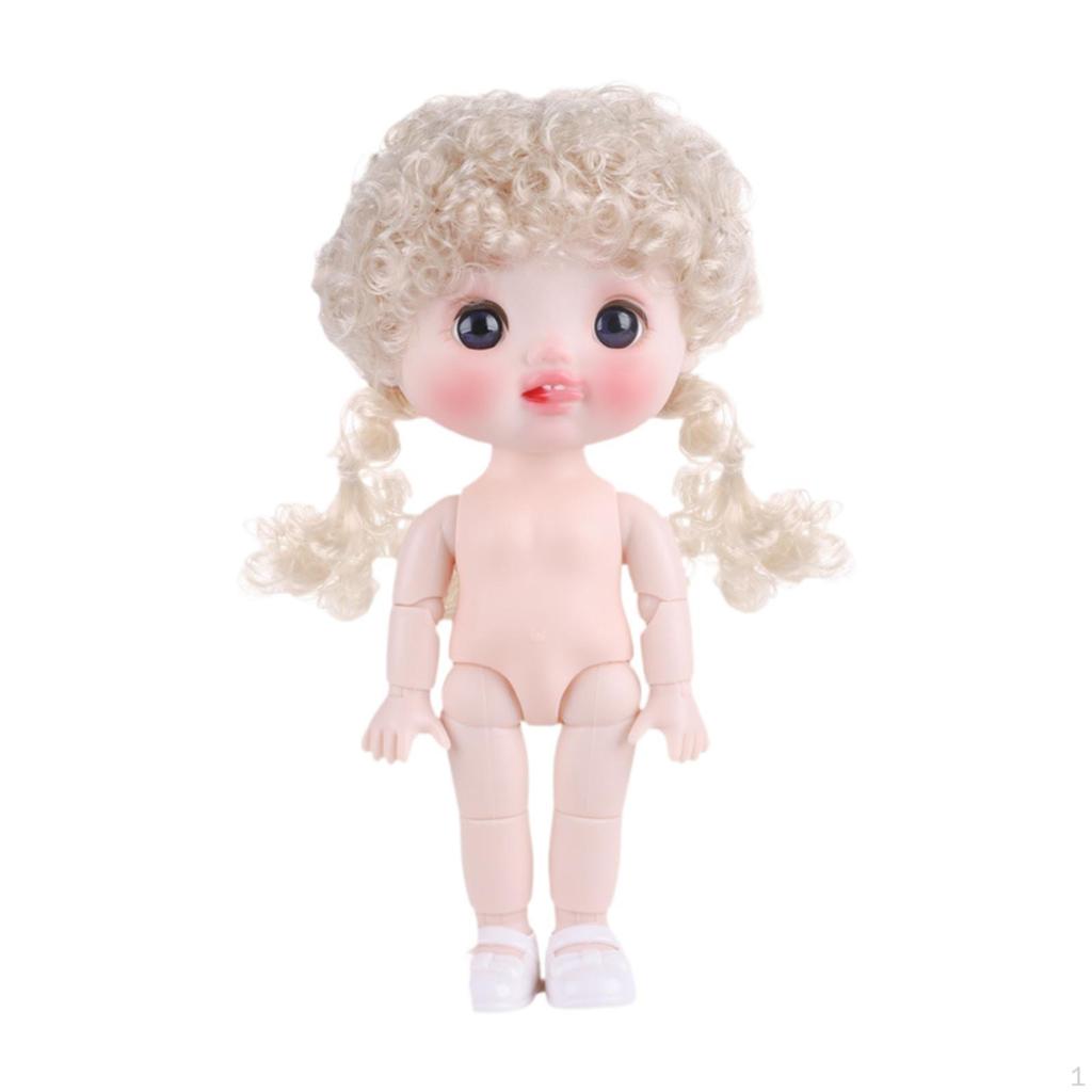 21cm BJD Doll with Footwear Interactive Design Movable Joints Educational Toy for Girls Gift Holiday