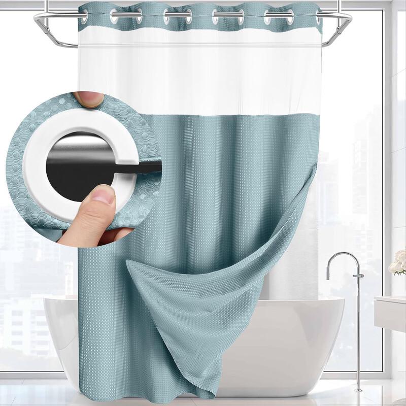 Handon Waffle Weave Shower Curtain