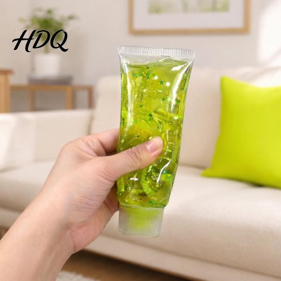 Hand Exercise Toy Stress Relief Toothpaste Tube Toy, Slow Rising Clear Squeeze Portable Ball Anxiety Reduction Relaxation for Home Office Classroom