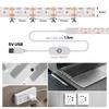5V USB Dimmable LED Strip Light SMD2835 Touch Switch IP65 Waterproof Flexible Tape for TV Backlight Under Cabinet