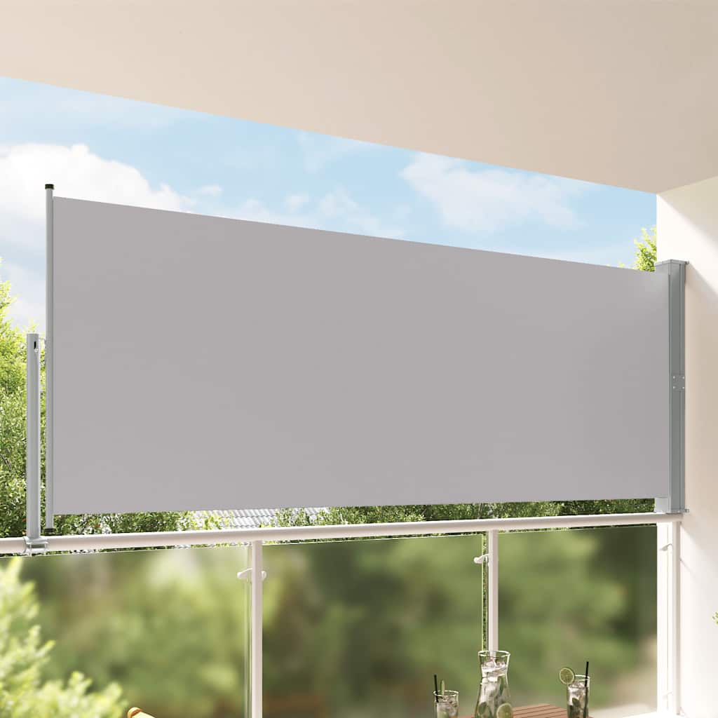 Retractable Side Awning 140x300 cm Grey