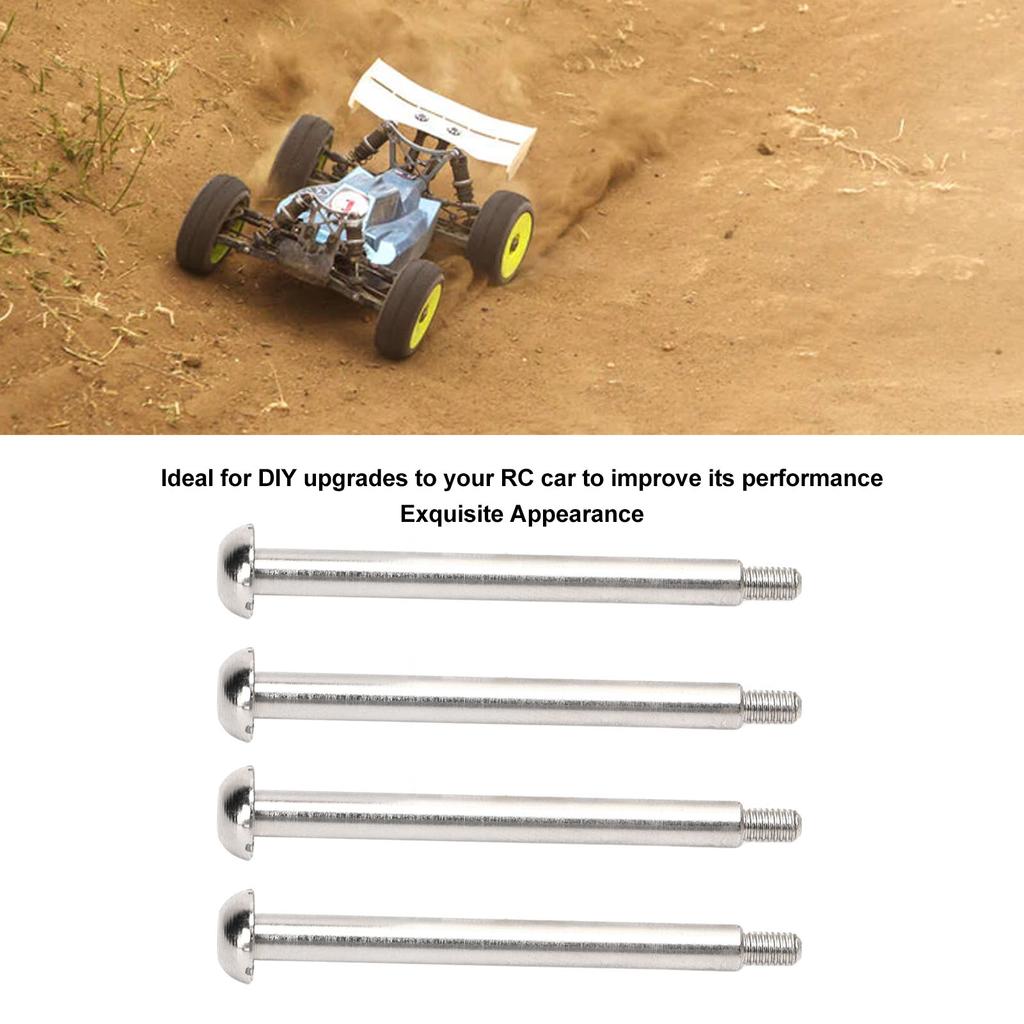 4pcs RC Rear Lower Hinge Pin Steel Aluminum Alloy RC Hinge Pin with M3 Nut for   1Celsius7 1Celsius8 Series