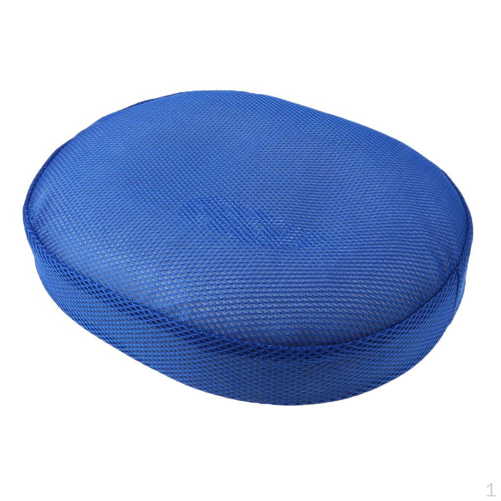 Подушка-пончик для сидения при геморрое | Высокоплотная пена Velvet Support Comfort, с синий