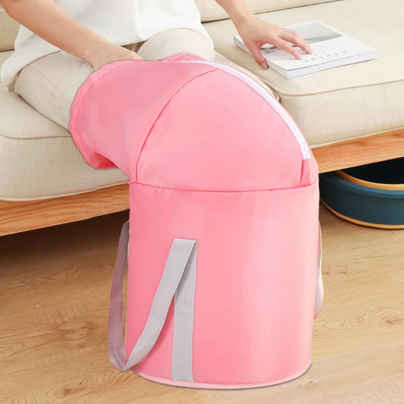 Foldable Insulated Portable Foot Bath Tub - Collapsible Foot Soaking Bucket For Home Spa Foot Care