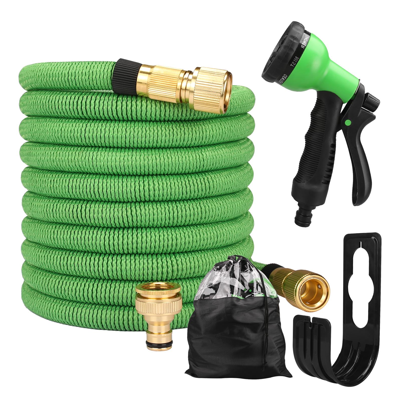 

Расширяемый Волшебный Шланг Высокого Давления для Мойки Автомобиля с Набором Распылителя Инструмент для Полива и Ирригации на Открытом Воздухе для Дома, Сада и Растений 1/2 &100ft