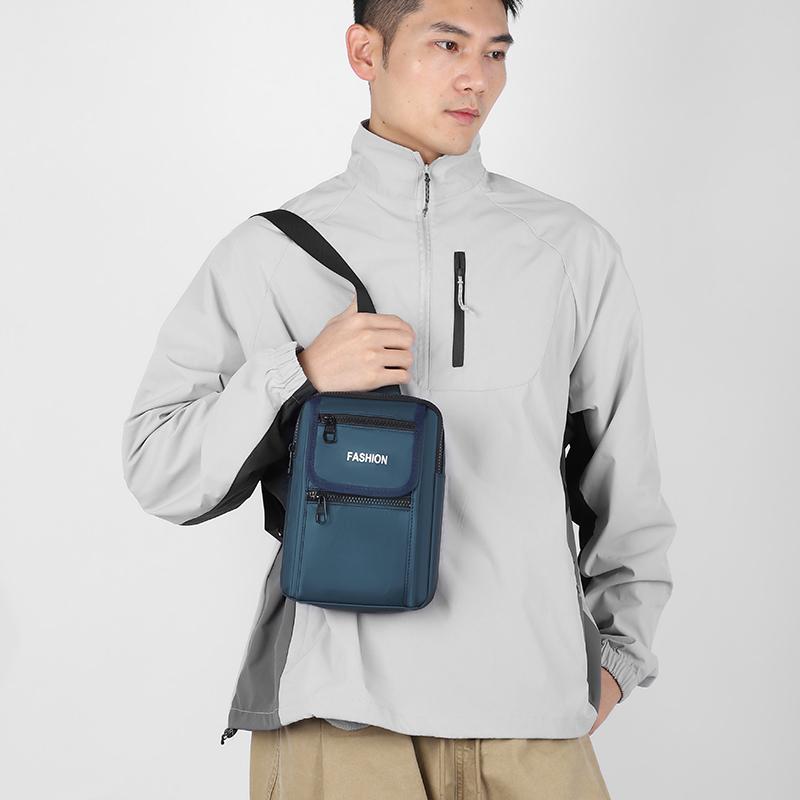 Multi-functional Men's Chest Bag Large Capacity Water-repellent Shoulder Bag Crossbody Bag