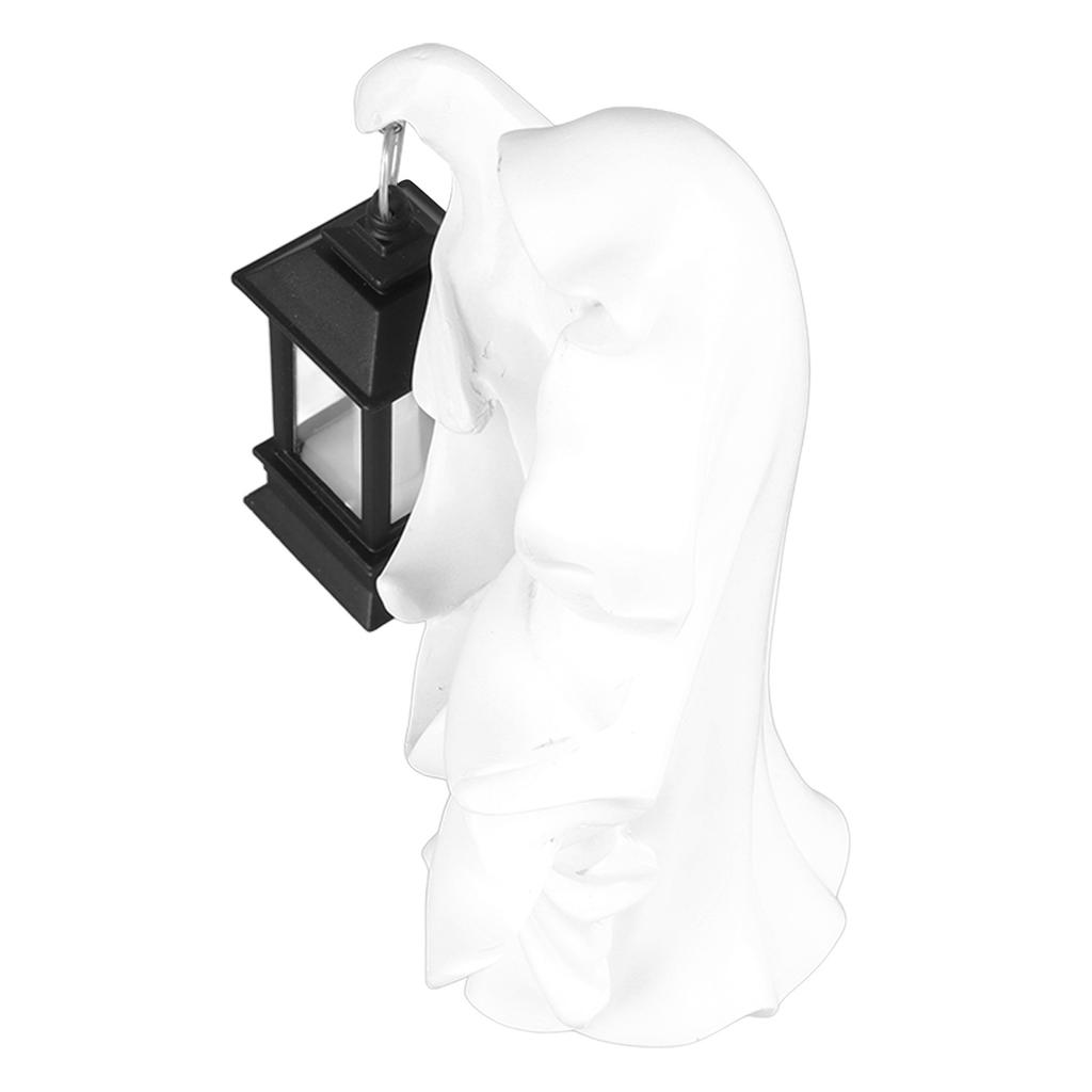 Helvetes Budbärare Lykta Harts Halloween Spökstaty Lykta Läskig Häskskulptur för Hemma Tema