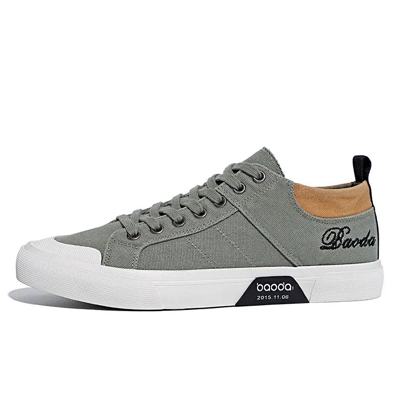 Fashion Autumn Mens Casual Shoes Cloth Lace-up Flat Shoes New Male Sneakers Luxury Design Canvas Shoes for Men Zapatillas Hombre 2025