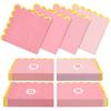 100 Stück Cocktailservietten 5 Zoll Gezackter Rand Cocktailservietten Wiederverwendbare Gezackte Party-Papier-Servietten für Party Hochzeit Geburtstag