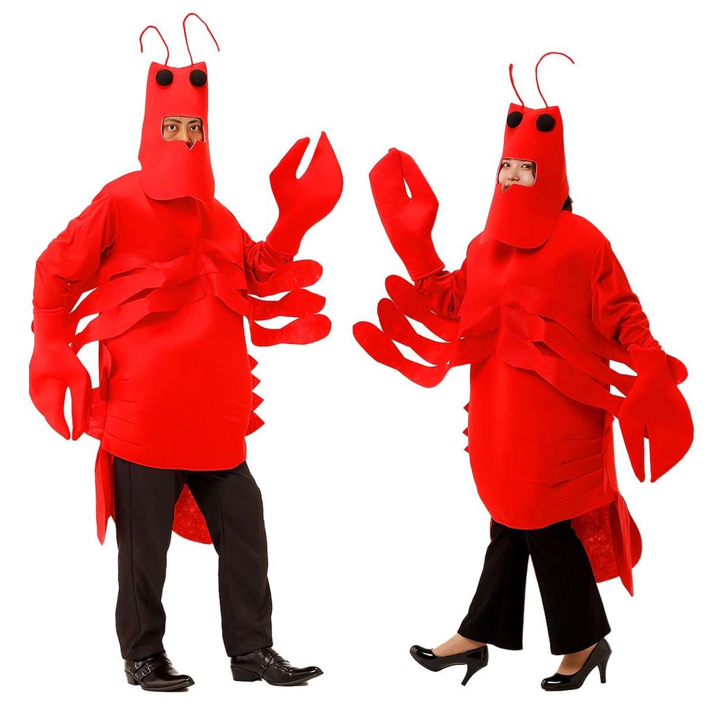 Halloween Funny Mascot Lobster Shrimp Costume [monoii] Cosplay, Costume,