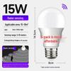 Smart E27 Bulb with Voice, Light, & Motion Control: Infrared Radar for Hallways & Corridors.
