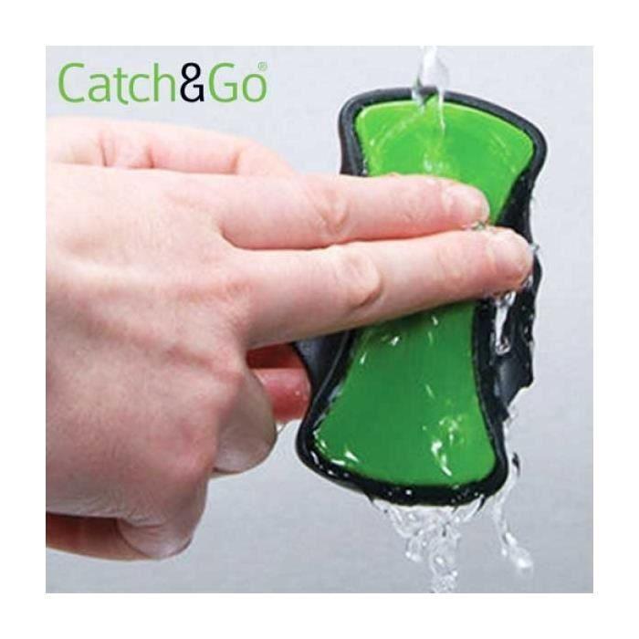 Support universel pour voiture - CATCH & GO - Smartphone - Ventouse - Plastique - Noir
