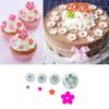 4 Pcs Plum Flower Plunger Fondant Cutters Set DIY Christmas Cake Decorating Molds Baking Pastry Tools