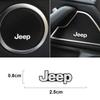For Jeep Grand Cherokee Wrangler JK Gladiator Compass Renegade Patriot Liberty 10Pcs Mini Aluminum Car Decorative Stickers AMR1