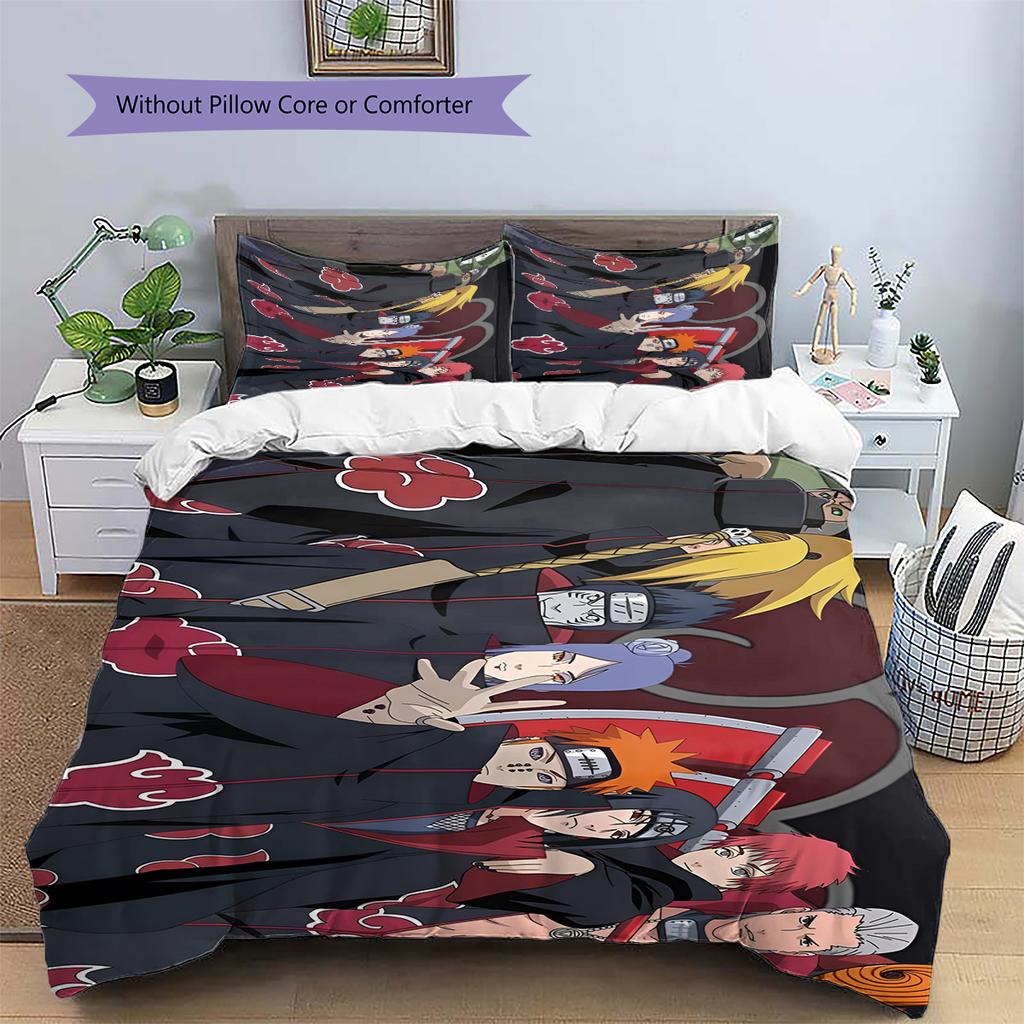 Set Copripiumino Trapuntato con Fantasia Cartone Animato Federa Decorazione per la Casa Regalo di Compleanno (1 * copripiumino + 2 * federa, senza nucleo)