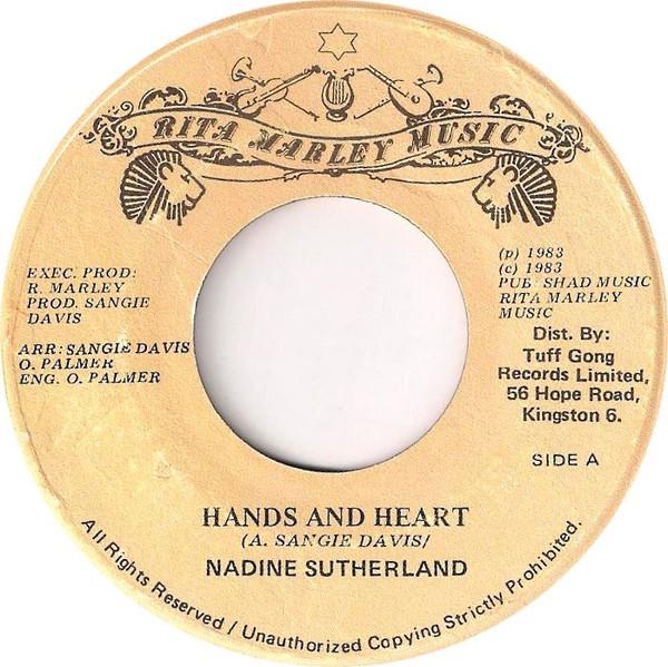 

7inch Record NADINE SUTHERLAND - Hands And Heart NONE Rita Marley Mus 1983 Jamaica Reggae, Ska & Dub Used