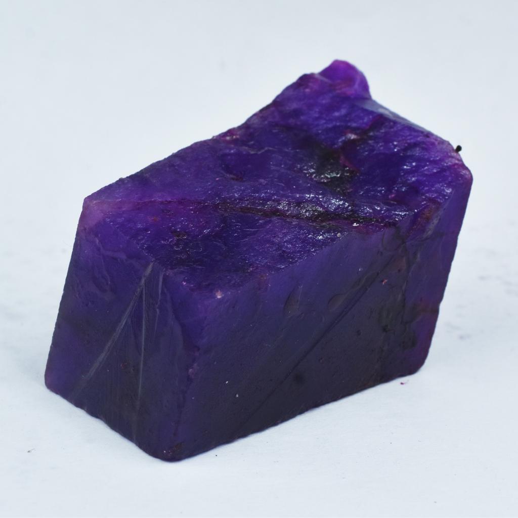 CERTIFIED Natural Purple Sapphire 445.40 Ct Uncut Huge Size Rough Loose Gemstone AR-1981