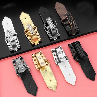 3 Teile/los High-grade metall tasten damen nerz pelzmantel entenschnabel diamant tasten schnallen verdeckte schnalle unsichtbare taste