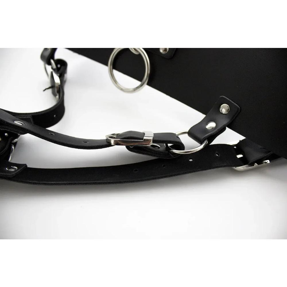 Sexy Forced Women Climax Open Crotch Dildo / Magic Wand Vibrator Holder Strapon Dildo Pants Female Chastity Belt No Vibrator