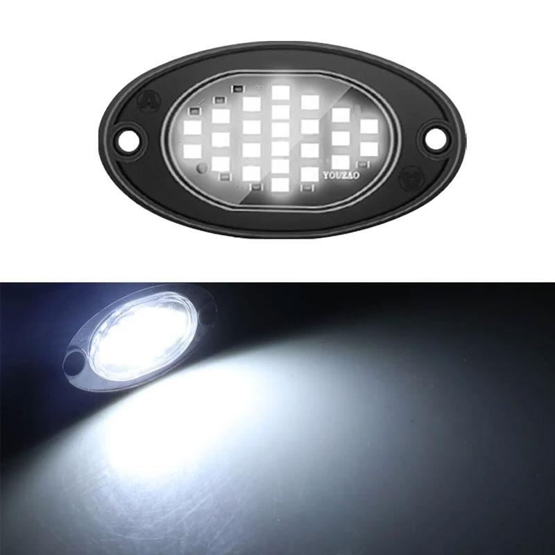 

12/24 В грузовик автомобиль шасси светодиодные фонари рок 24 светодиодные бусины высокой яркости неоновая лампа для пикапа внедорожный джип внедорожник квадроцикл UTV автомобиль 1pc белый