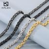 Hip Hop Special Byzantine Chain Necklace for Men Women 8MM Thick Imperial Chain Stainless Steel Jewelry Chunky Trendy Accessory