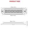 High Intensity Two-Tone LED Marine Signal Light Waterproof Design For Safe Yacht Navigation And Collision Avoidance 2pcs