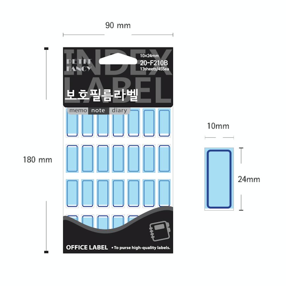 Petit Fancy Schutzfolie für Index-Etiketten (je 10 Stück) Index-Etiketten/Kategorie-Etiketten/Büro-Etiketten/Anhänger-Aufkleber/Markierungswerkzeuge – 42 Optionen