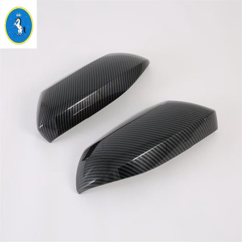 Outer Side Door Rearview Mirror Cover Trim Shiny / Carbon Fiber Car Exterior Accessories For Toyota Yaris Ativ / Vois  2024
