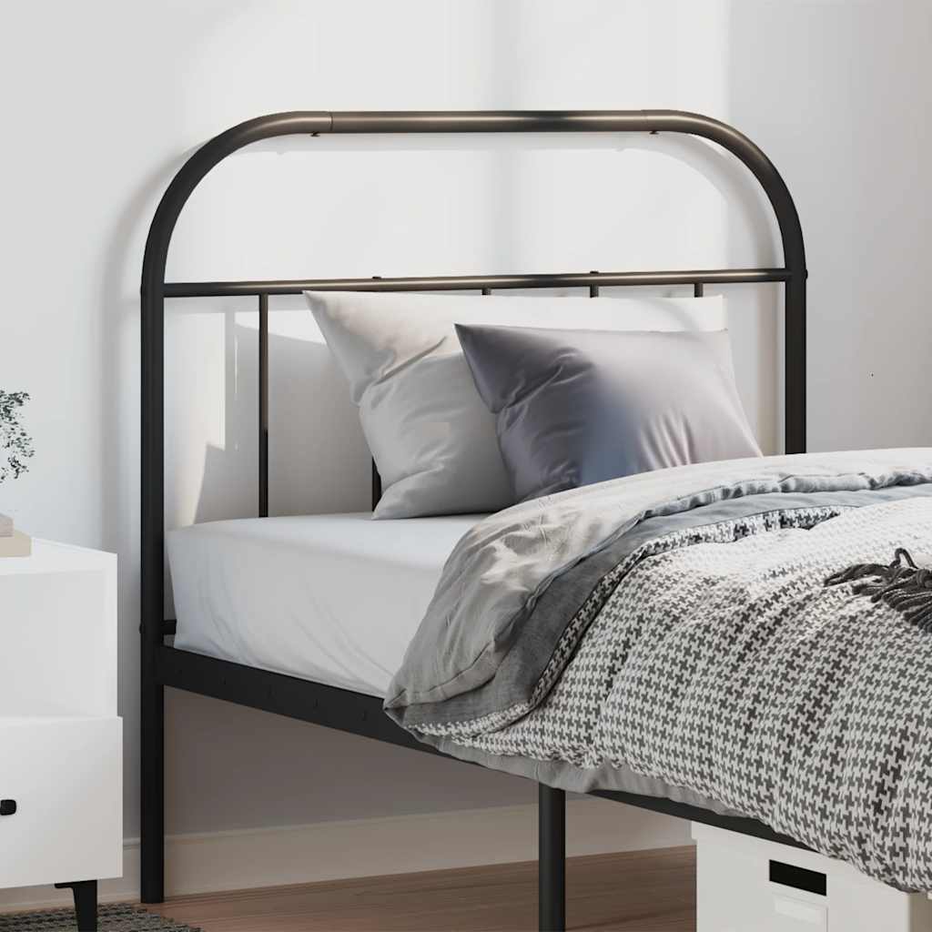 Replacement Headboard Metal Black 100 cm