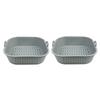 2 Pieces Reusable Air Fryer Pad Pot Liners Square Silicone Air Fryer Basket Air Fryer Bowl Silicone Material for Cooking
