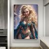 Anime Beauty Girl Canvas Posters Prints Fox Goddess Radiant Queen Beautiful Princess Posters Canvas Prints Pictures Home Decor