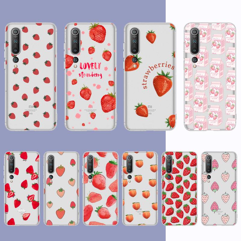 Pfirsich Erdbeere Handyhülle Für Redmi Note 5 7 8 9 10 A K20 pro max lite für Xiaomi 10pro 10T
