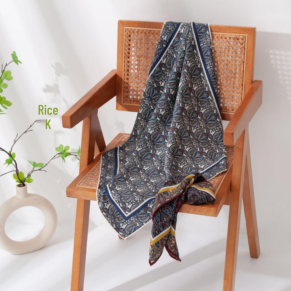 Elegant Double-Sided Square Scarf for Women - Decorative, Sun Protection, Warm Shawl, Exquisite Gift