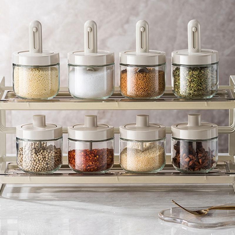 Telescopic Seasoning Bottle Household Kitchen Seasoning Box Sub-packed Salt And Monosodium Glutamate Storage Box Leak-proof