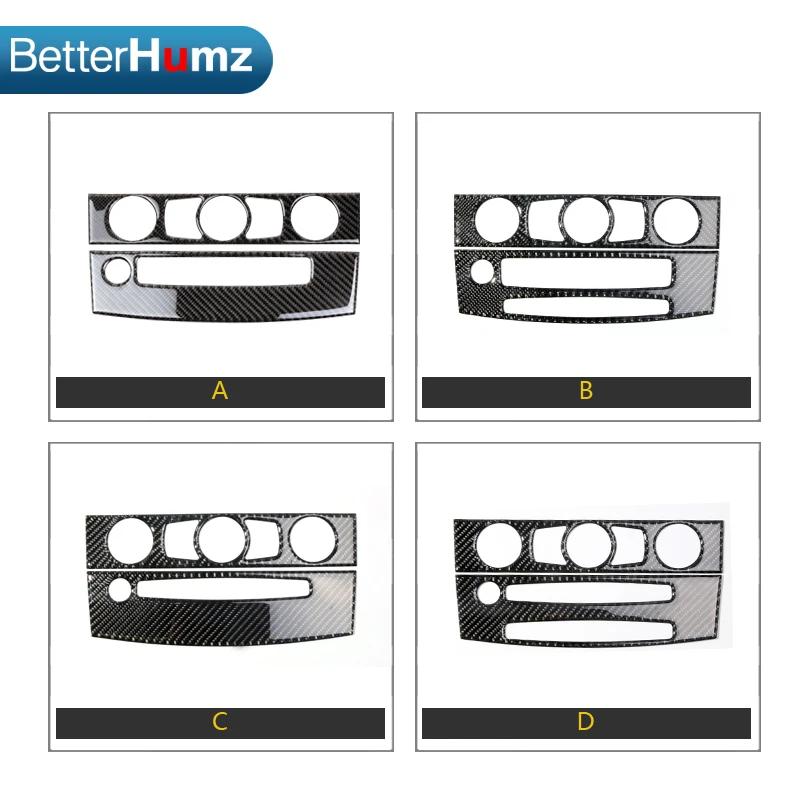 Carbon Fiber Interior Sticker Set for BMW E60 5 Series 2004-2010 Center Console AC Vent Trim