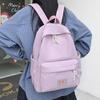 Practical Nylon College Backpack For Girls And Boys With Compact Design And Soft Straps