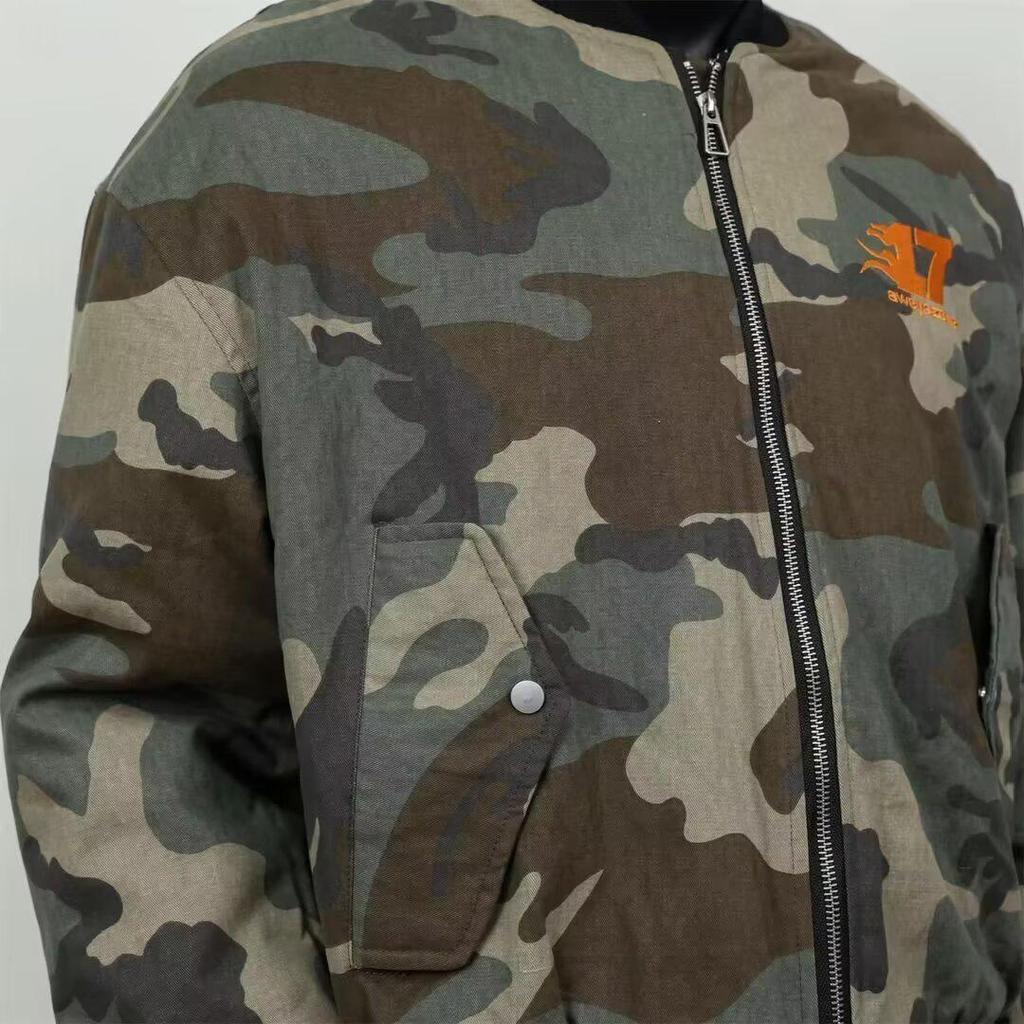 Men's Plus Size Japanese Style Camouflage Embroidery Jacket