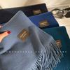 Women S Thick Korean Style Solid Faux Cashmere Scarf Winter Shawl Couple Neck Wrap