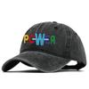 Trendy Retro Colorful Letter Embroidered Distressed Baseball Cap for Men & Women