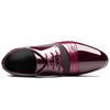 Fashion Fashion New British Men's Leather Shoes Classic Man Loafers Pointed Toe Formal Wedding Shoes Male Dress Shoes Lace Up Moccasins